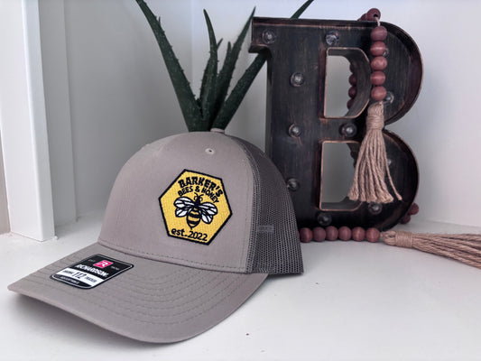 Barkers bees & honey ball cap